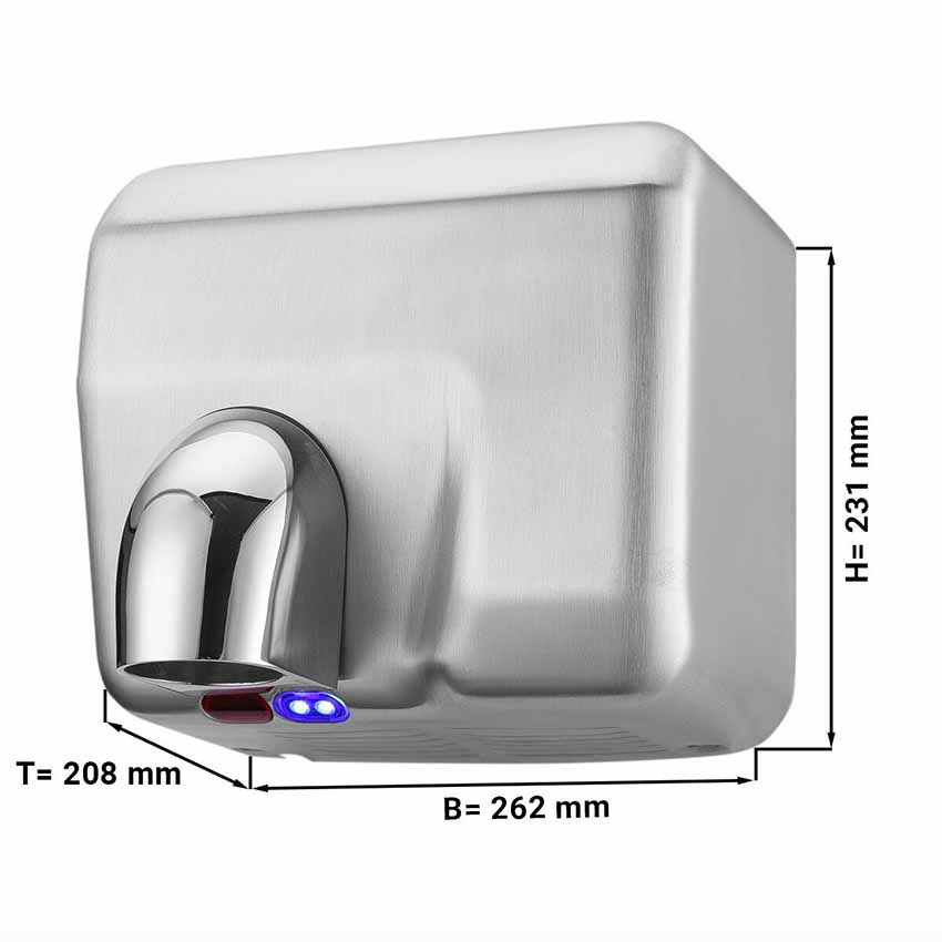 Hand Dryer with Sensor - Matt Stainless Steel