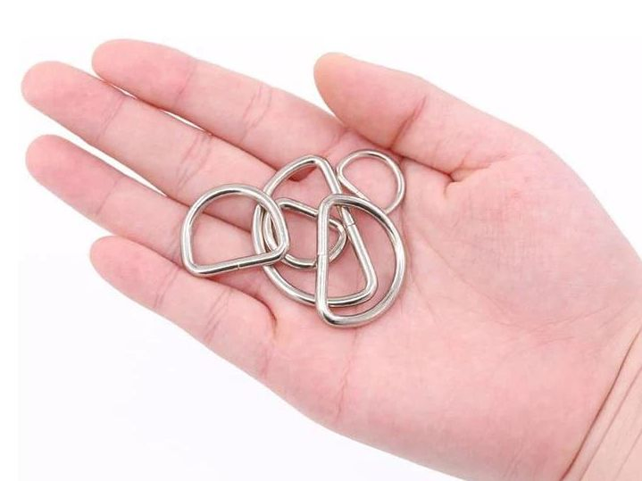 Futeng Handbag Accessories Hardware Buckle Iron Silver D-Rings Bag Strap Belt Metal D Ring