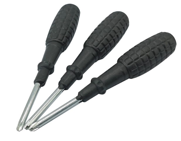 Screwdriver with Hand Grenade Handle for Easy Grip and Use