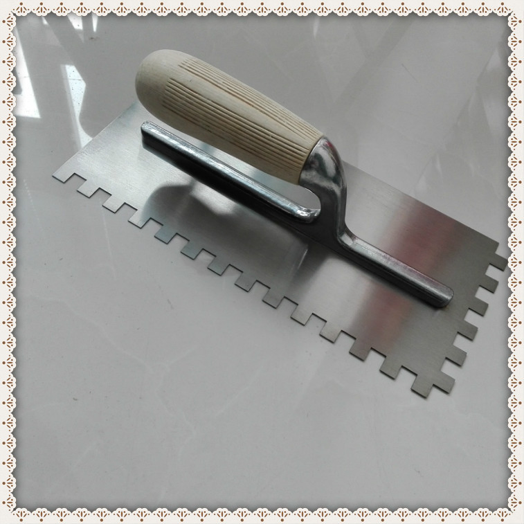 Italy Model Fine Plastic Wood Copy Handle Stainless Round Conor Bricklaying Trowels