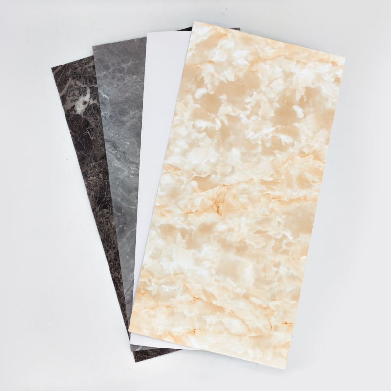 30cm 60cm Pet Marble Design Flexible Wall Tile DIY Adhesive Back Faux Marble Imitative Stone Wallpaper Foam Sticker