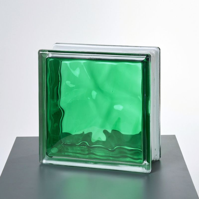 Hollow Glass Block Pink/Orange/Black/Red/Green/Blue Colored Glass Brick 190*190*80mm