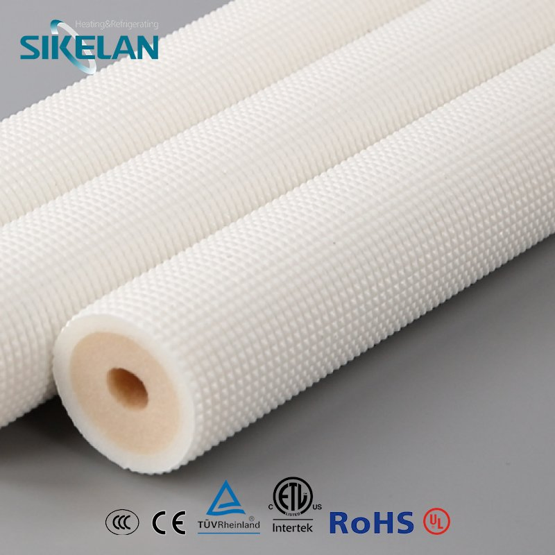 UV Protection White Air Conditioner Insulation Part PE Insulated Pipes