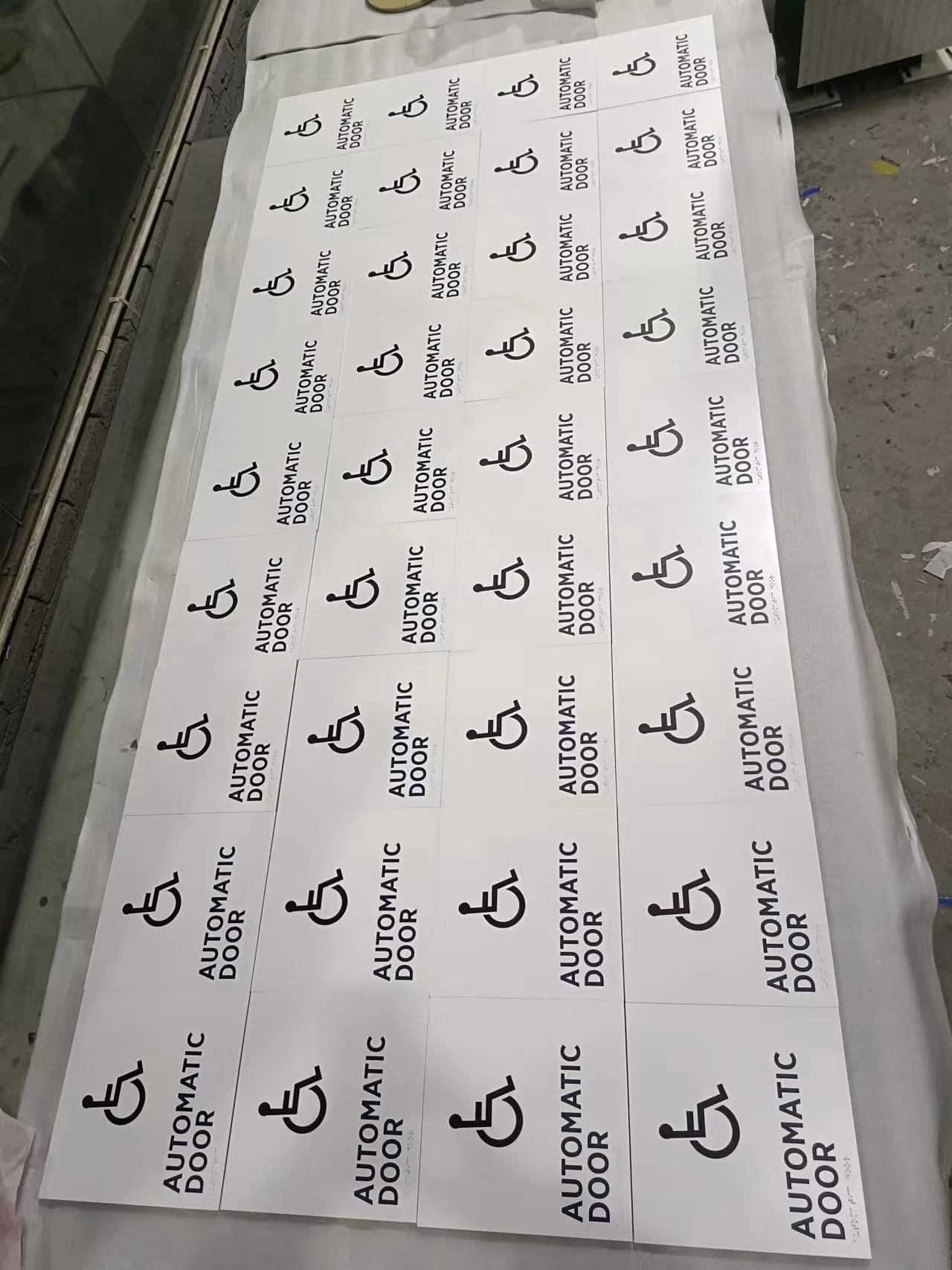 Ada Braille Sign Signage Custom Wayfinding Sign for Mall Toliet