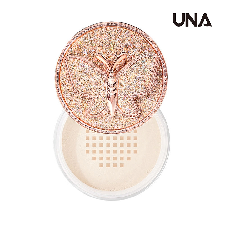 Waterproof Lasting Make up Powder Face Matte Setting Butterfly Loose Powder Makeup Foundation Matte Loose Powder
