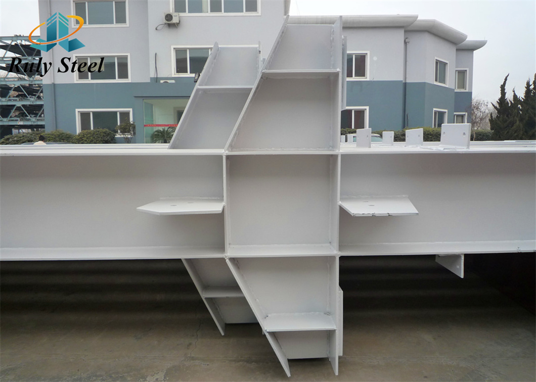 Q235B/Q355b ISO CE Certification Hot-Dipped Galvanized/Surface Layer Painted Twice Light Steel Structure H Section Column/Beam