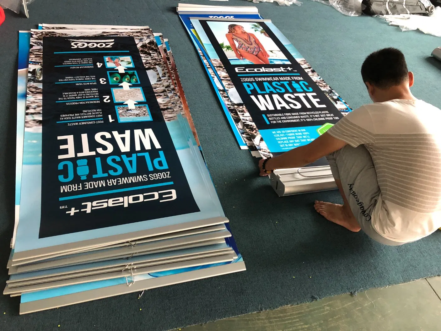 Height Flex Plastic Easter Series Roll up Stand Banner for Advertising Display