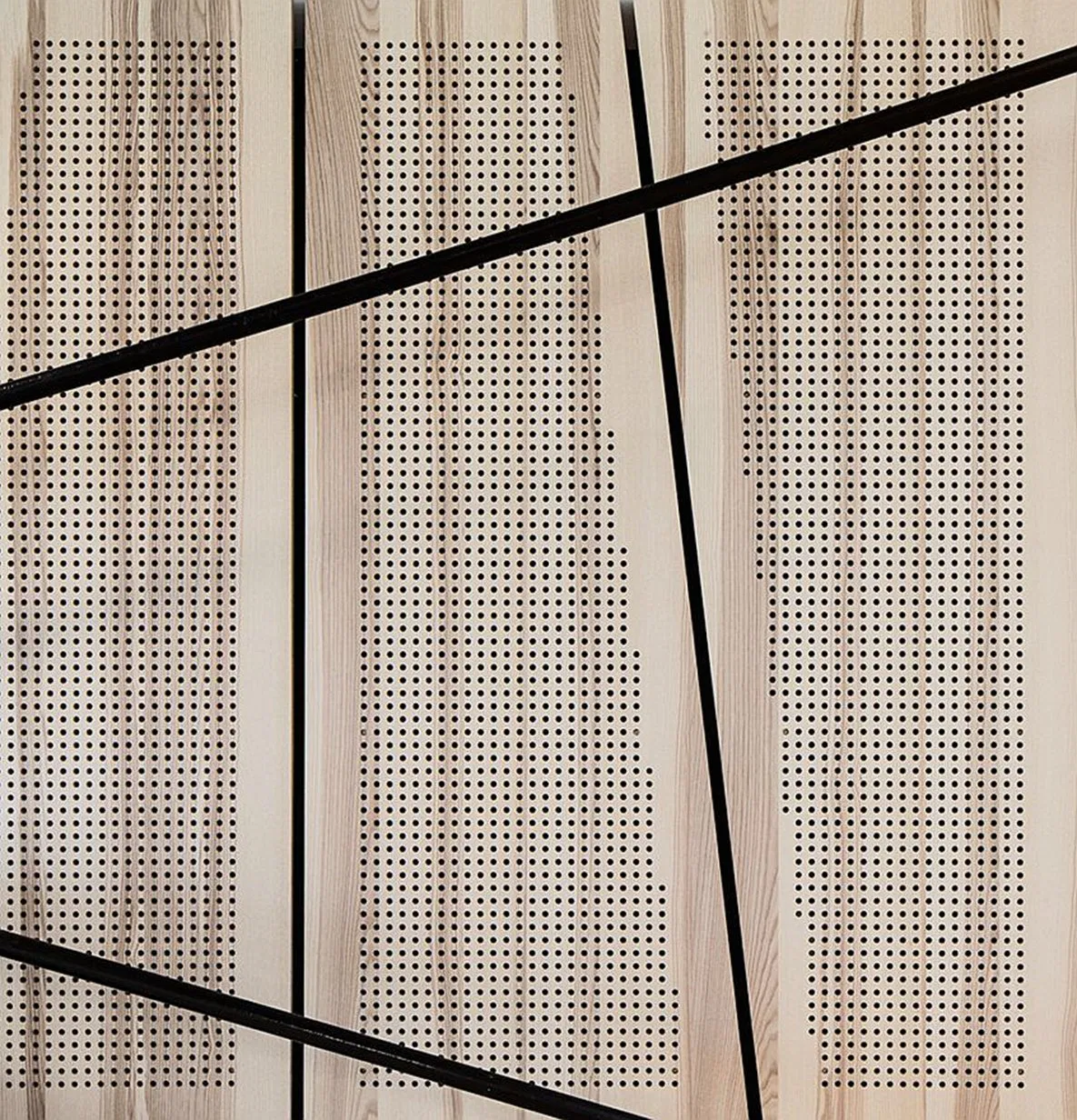 Multi-Purpose Classroom Soundproof Construction Material MDF Ceiling Panel Perforated Acoustic Panel