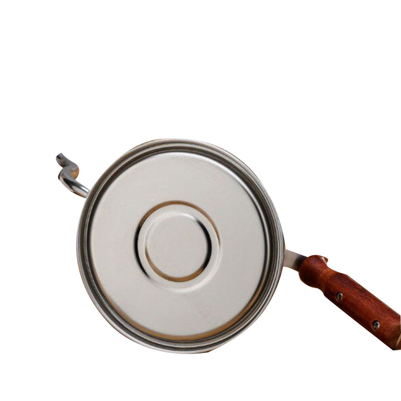 Stainless Steel Coffeepot Wooden Handle Drip Teapot Long Spout Gooseneck Cloud Shape Manual Pour Over Coffee Drip Kettle