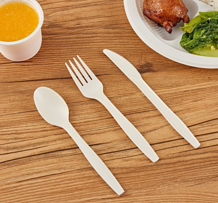 Biodegradable Flatware Eco Friendly Cutlery Set 170mm Fork Knife Spoon Tableware Set