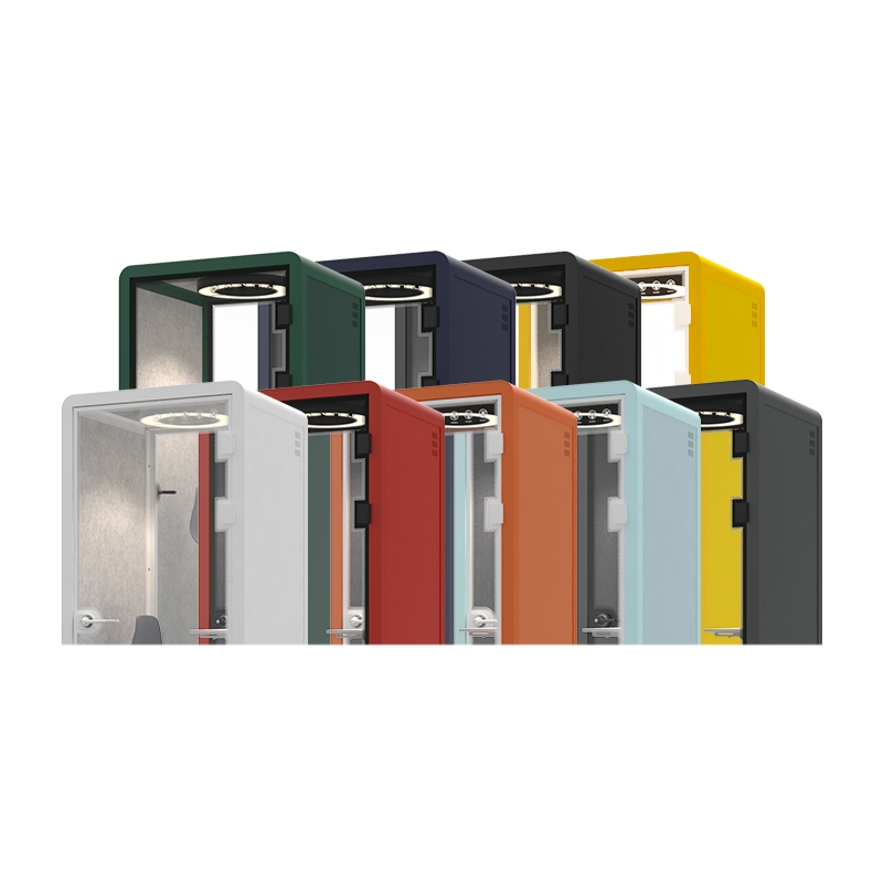 Hot Sale Soundproof Phone Booth for Private Calls with Fresh Air System and LED Illumination Features