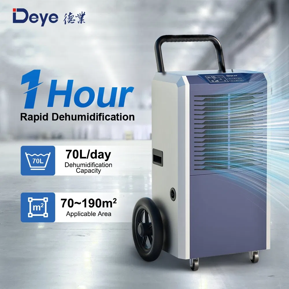 Deye Dy-870t New Arrival Large House Industrial 70L/D Air Dehumidifier