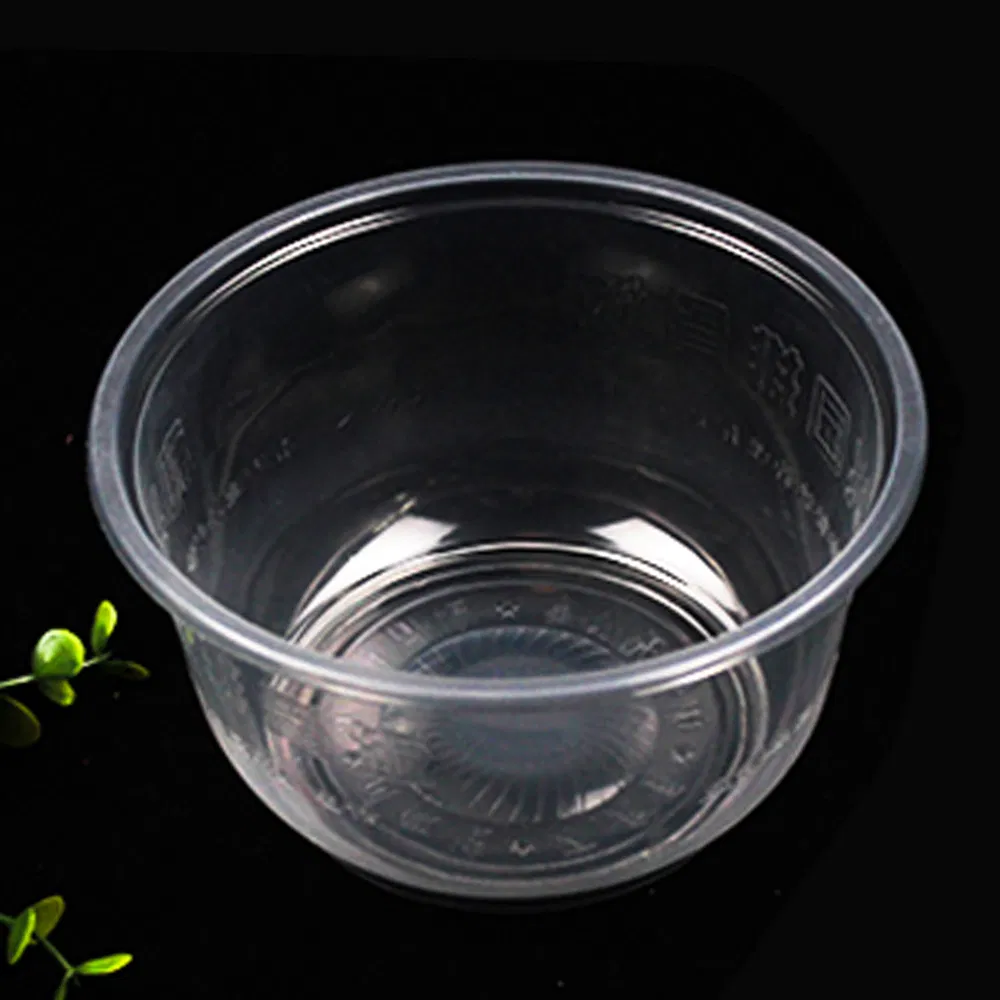 Microwave Disposable Plastic Food Container PP Roud Bowl