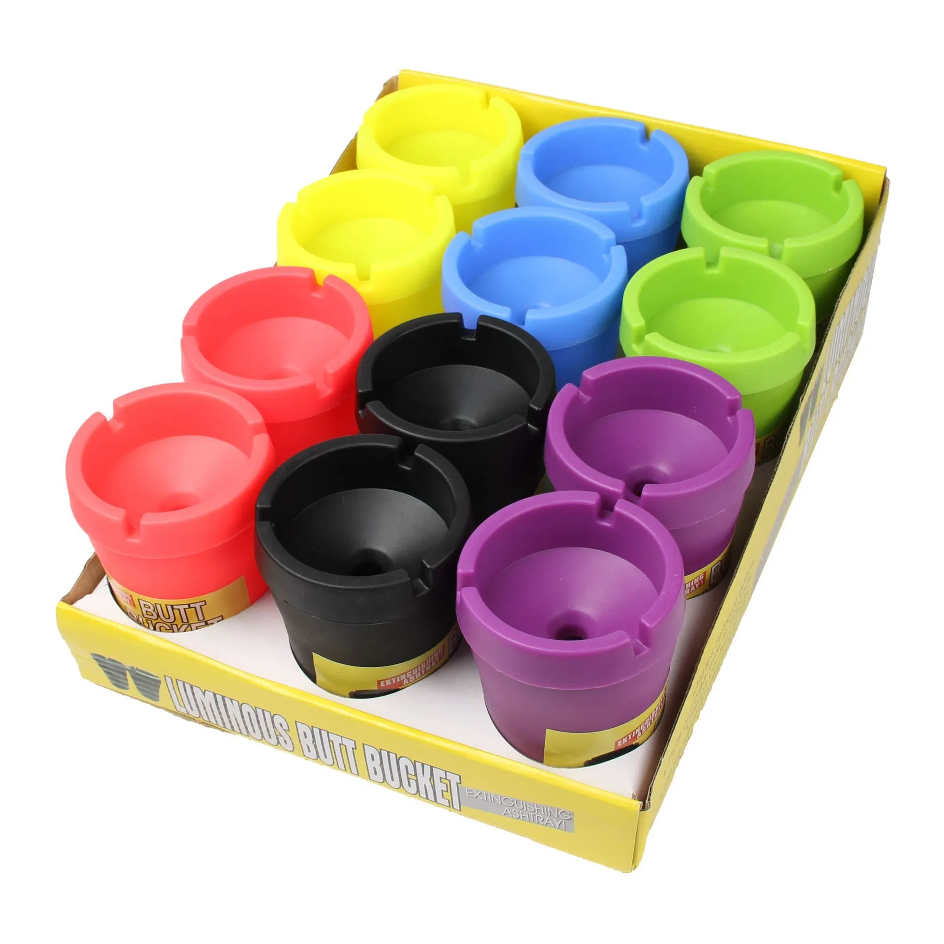 Butt Bucket Extinguishing Plastic Portable Car Ashtray