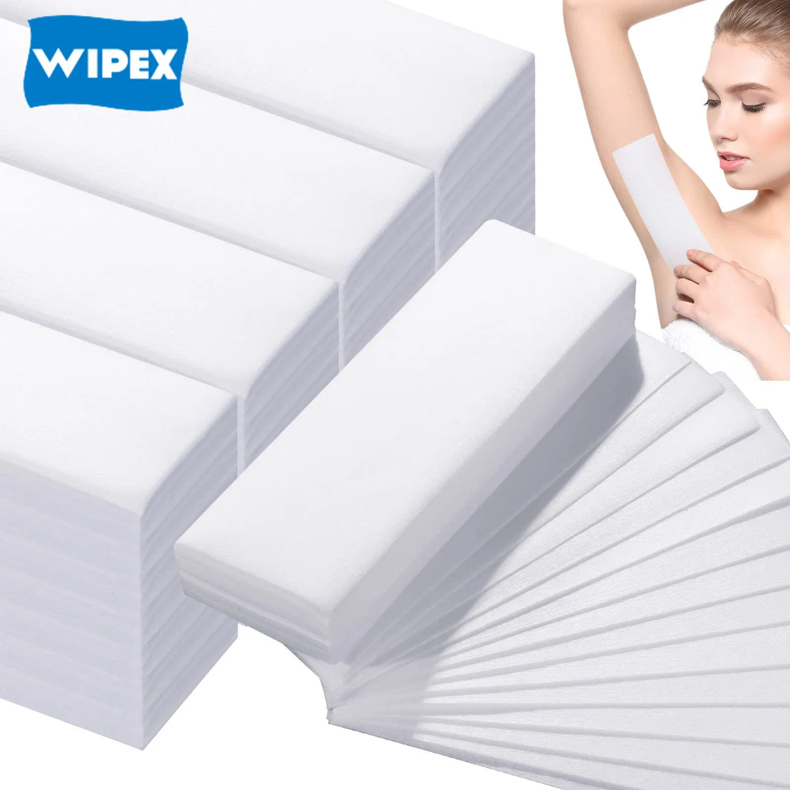 Non Woven Skin Body Facial Hair Removal Bikini Depilatory Wax Strip