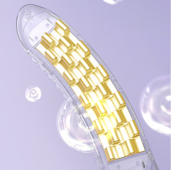 Tiktok Hot-Selling 9000W Negative Pea Pod Corn Curling Iron with Layered Hair Clips and Combs