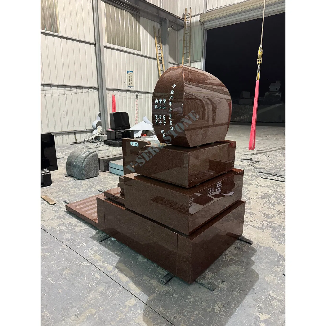 Elegant Granite Grave Markers Headstones for Japanese Memorials Custom Finishes Available