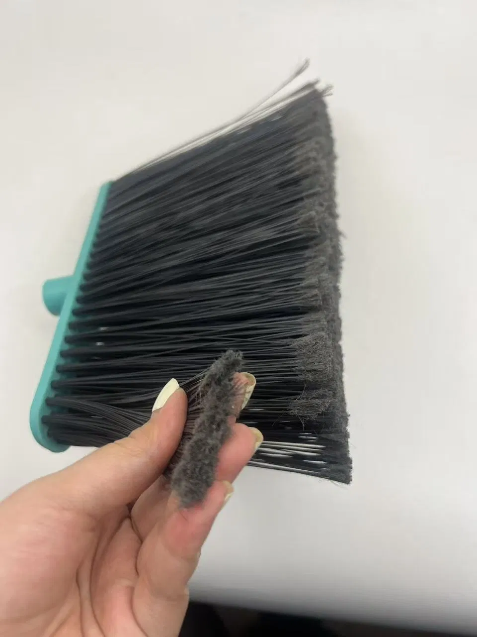 Heavy-Duty Pet Cleaning Broom with Stiff Bristles for Indoor and Garage Use