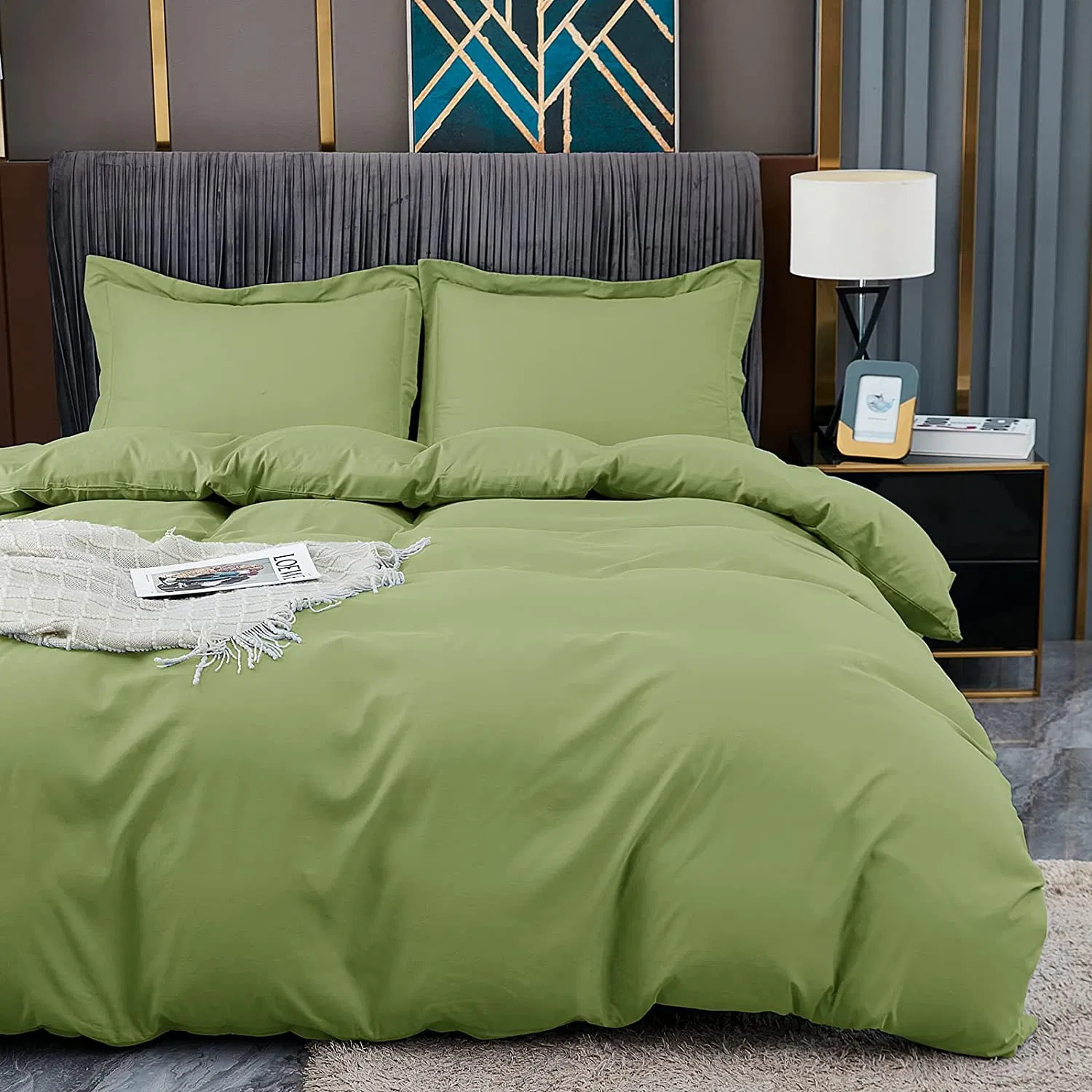 300tc Cotton Duvet Quilt Cover Double Comforter Set Hotel Wholesale Bedlinen Bedsheet Bedding Set