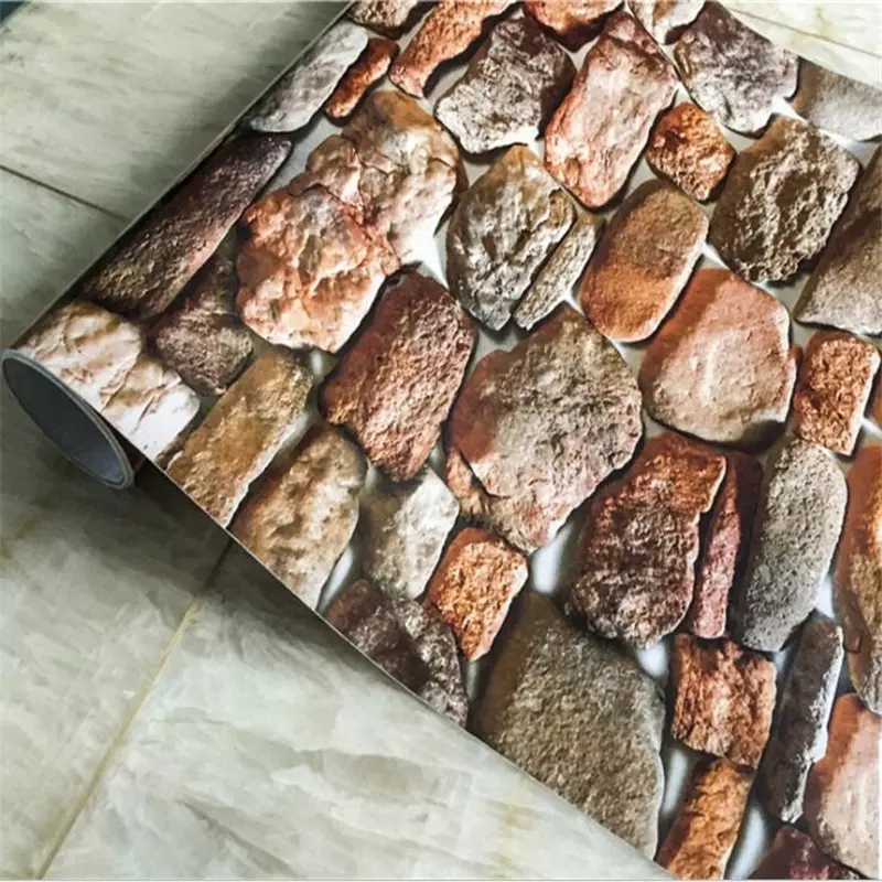 Low Price 3D Brick Wallpaper Home Decoration Self Adhesive Film