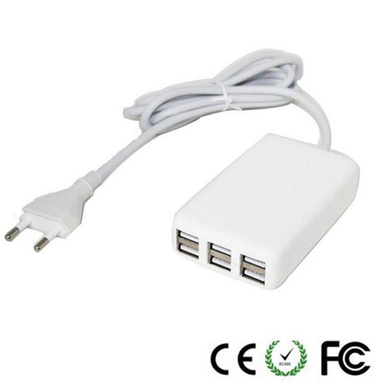 USB-зарядка на 6 портов 6A с умной системой