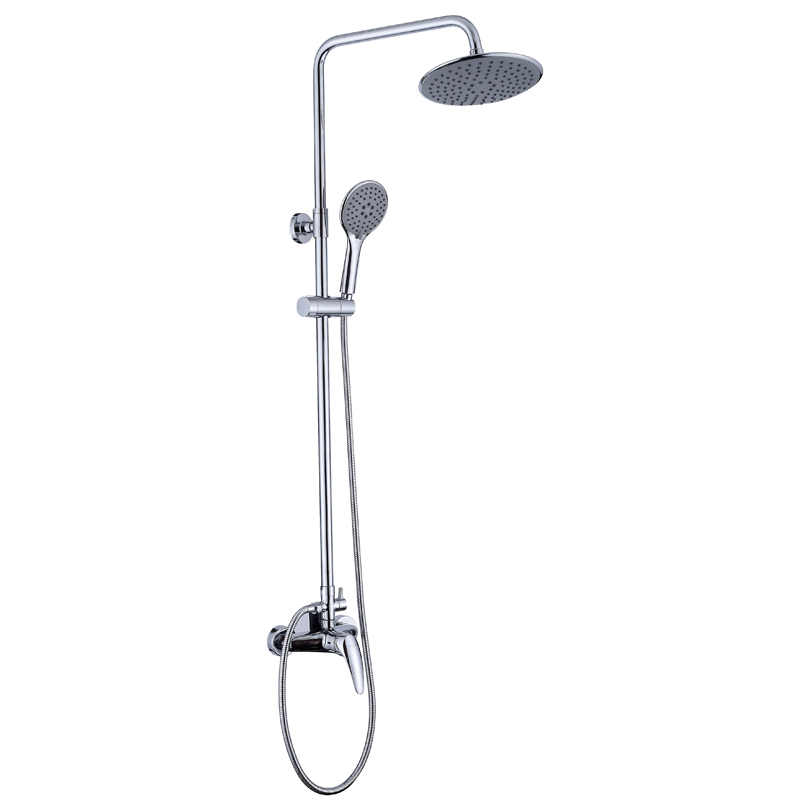 Single Lever Hand Held Thermostatic Rain Bath Shower Faucet Set