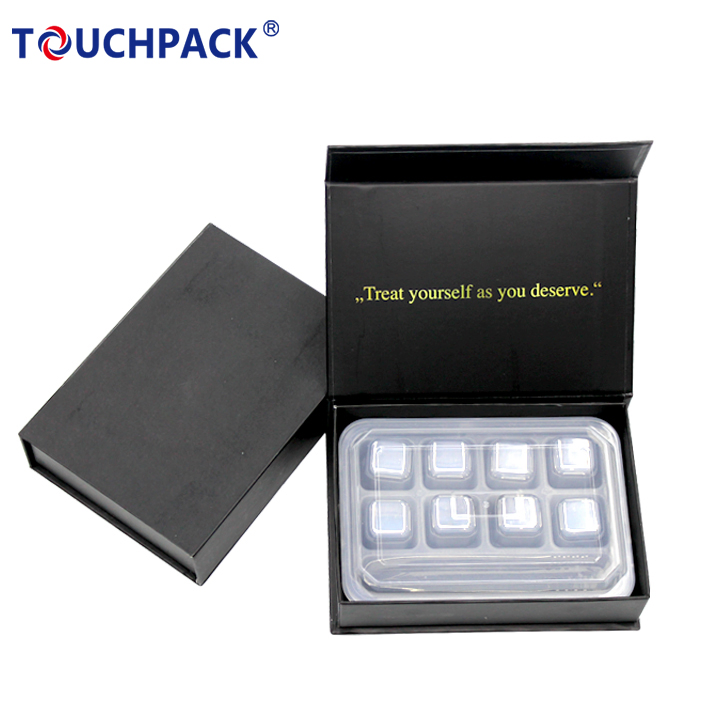 Popular Reusable Customized Ice Cubes Stainless Steel Whiskey Stone with Customized Packing