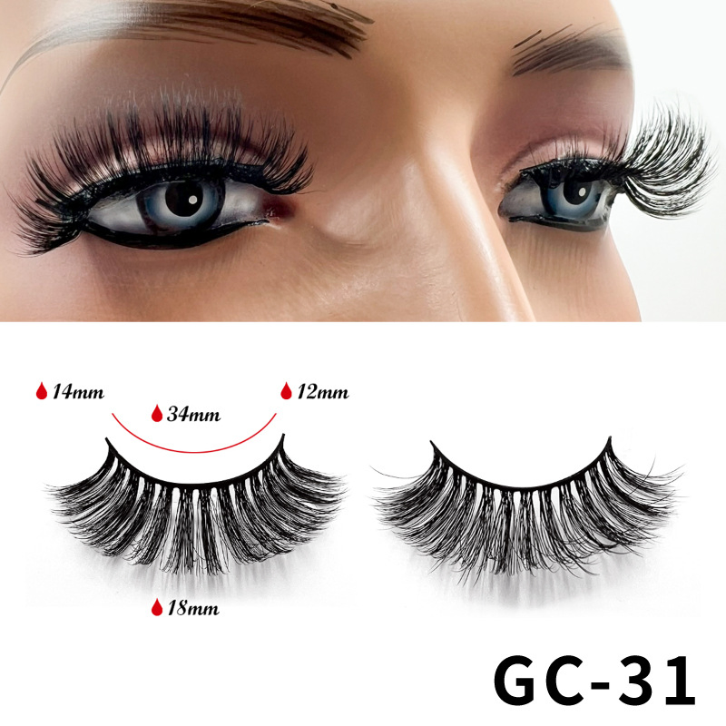 Luxurious 20 Pairs Natural Fluffy Eyelashes for Beautiful Eye Makeup