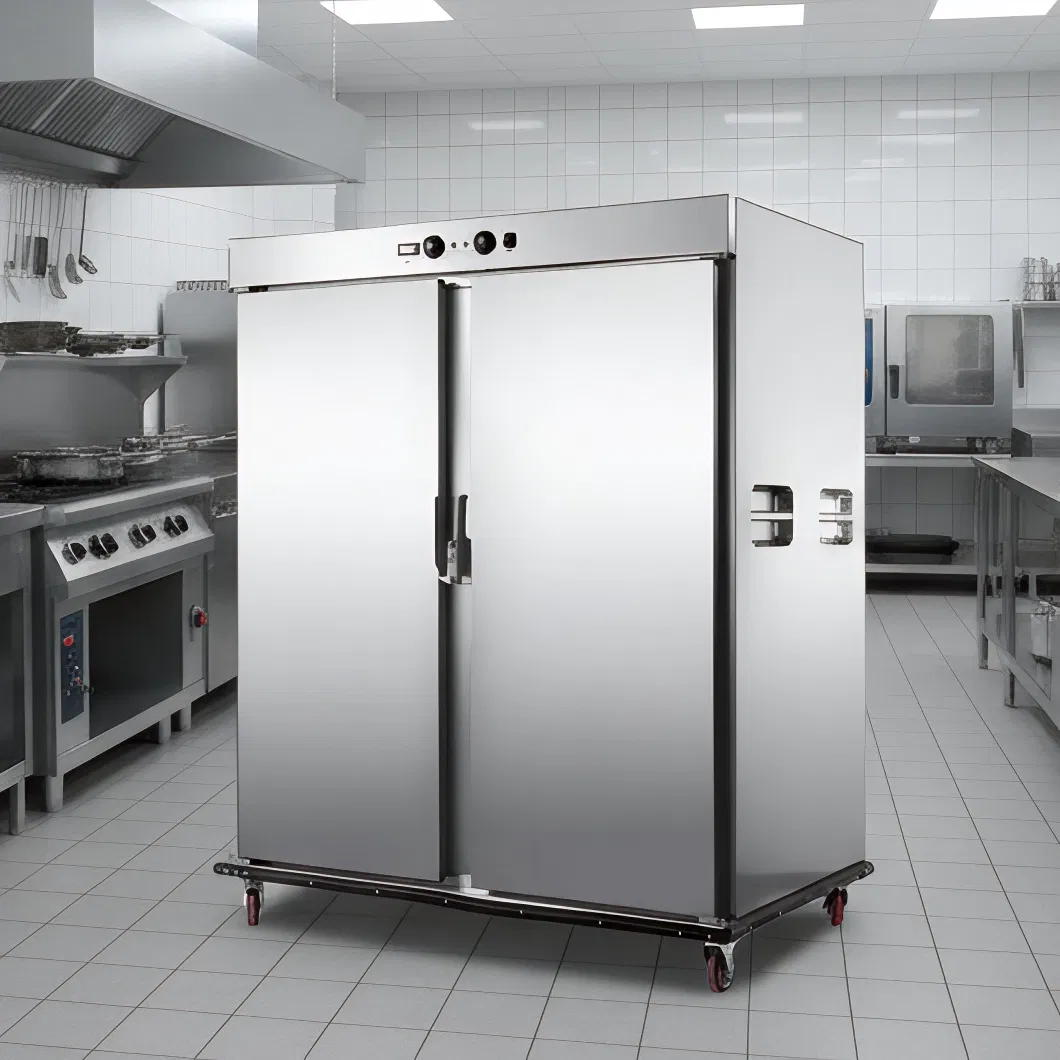 Commercial Double Door Banquet Warmer Cabinet with Wheels