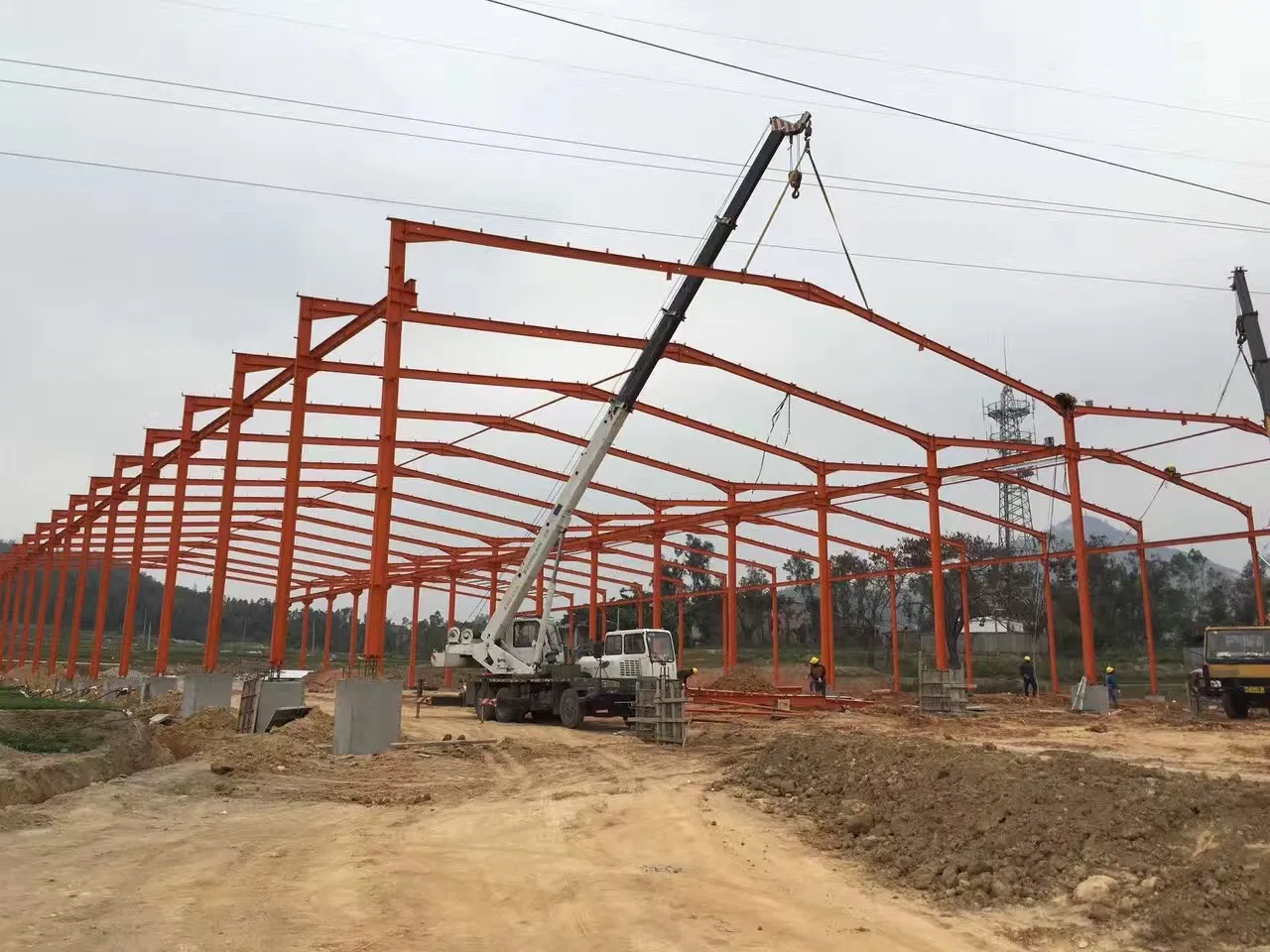 Prefab Steel Frame Building for Warehouse, Garage and Shed