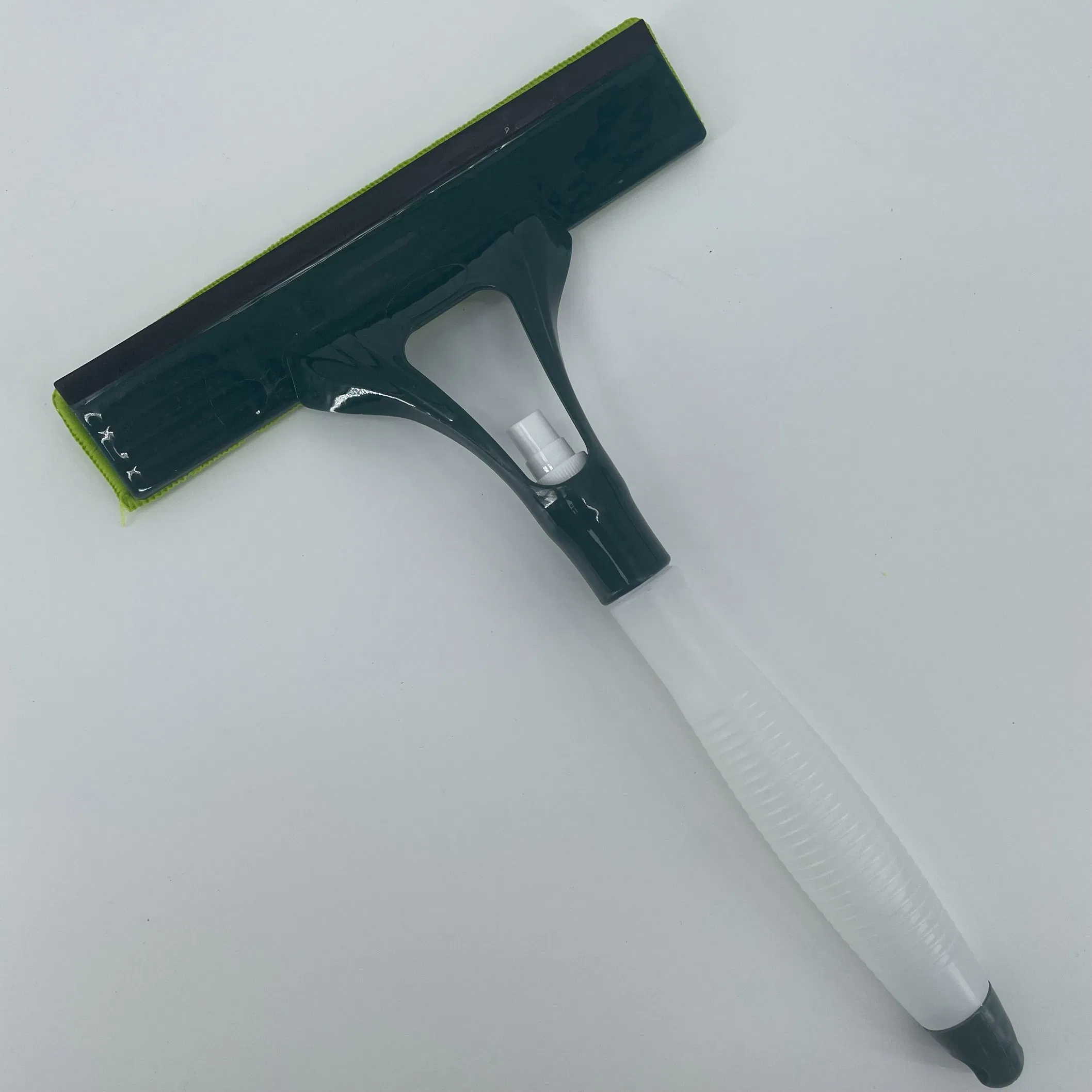 Double Use Window Cleaner with Spray Bottle Home Glass Cleaning Squeegee with Microfiber Pad