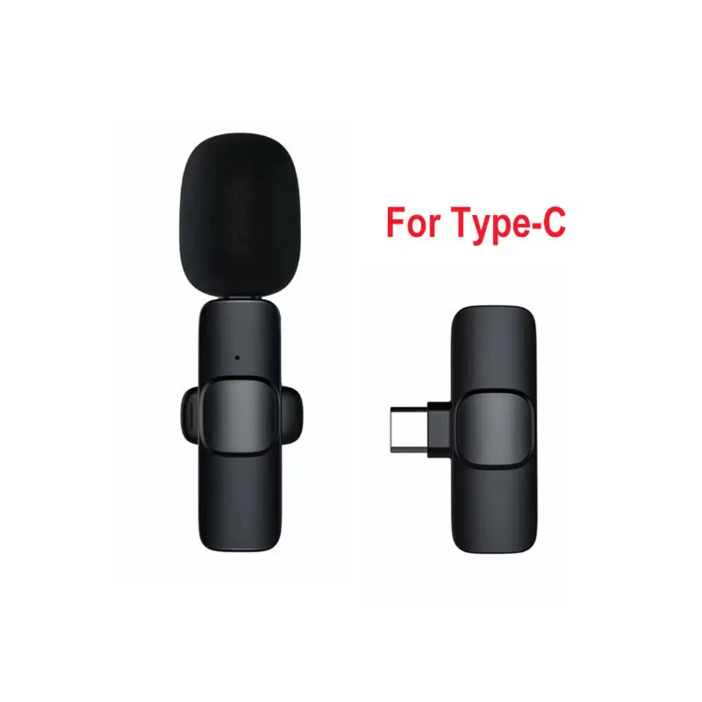 K9 Mini Lapel Microphone Portable Noise Live Stream Type C Phone Wireless Microphone