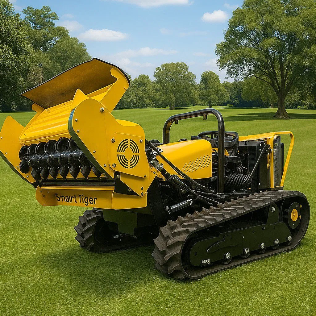 Робот-газонокосилка VOLNOS с дистанционным управлением