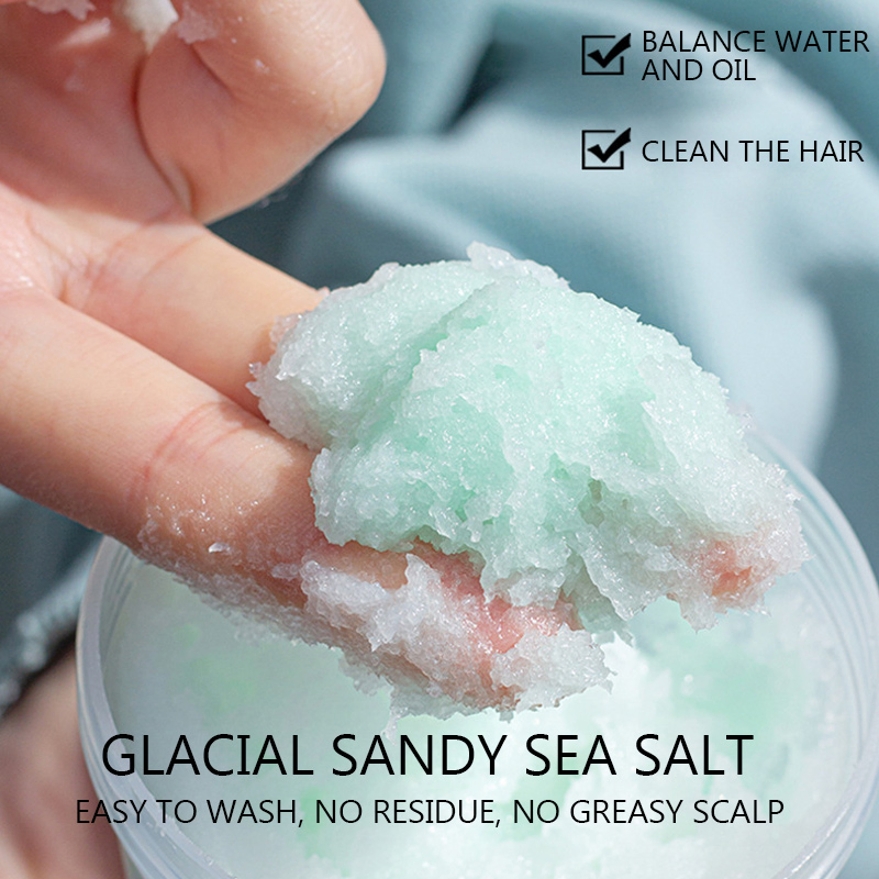 New Formula Ekber Organic Mint Oil Control Anti-Dandruff Sea Salt Scalp Scrub Hair Care Shampoo Wholesale