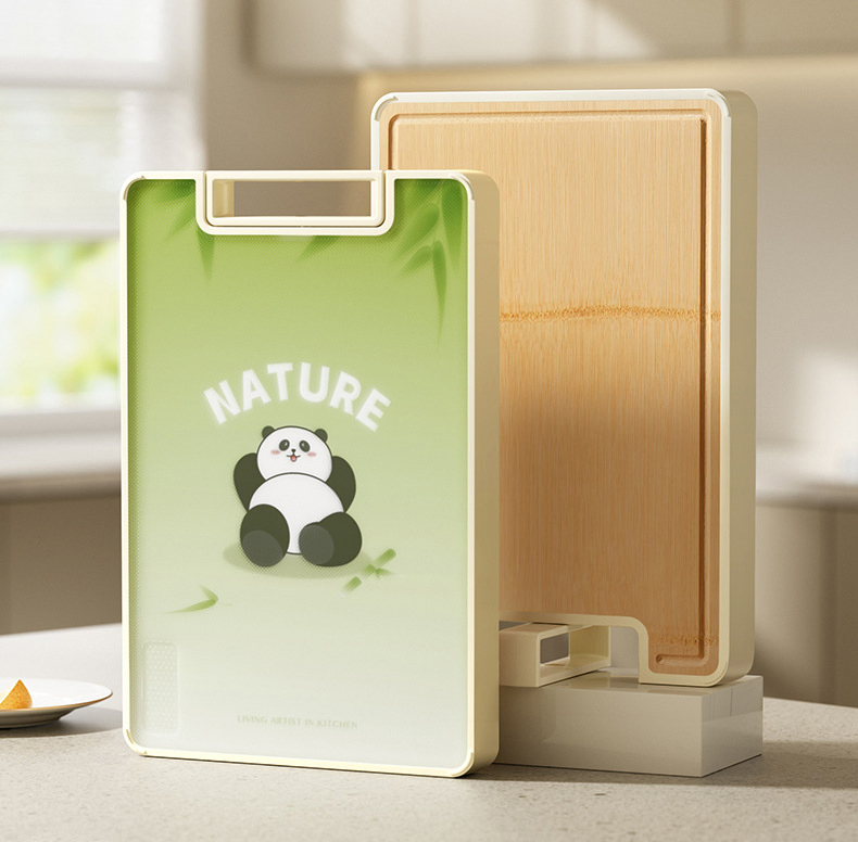 Cutting Board Double-Sided Kitchen Solid Wood Cutting Board Antibacterial and Mildew Resistant
