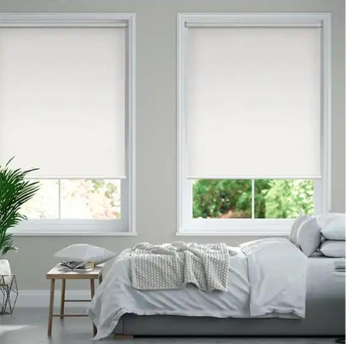 Electric Roll up Screen Curtain Customized Blackout Electric Window Blinds with Motor