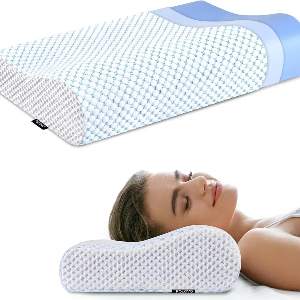 Memory Foam Pillows Neck Pillow Bed Pillow for Sleeping Ergonomic Cervical Pillow for Neck Orthopedic Contour Pillow