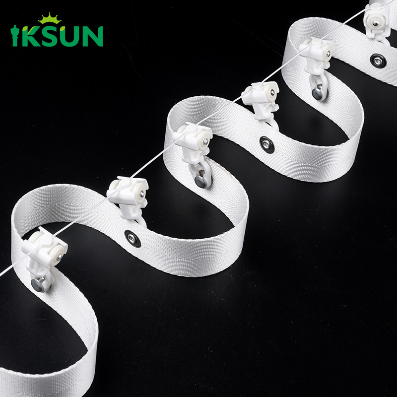 75mm Polyester White Eyelet 42mm Holes S Fold Curtain Tape