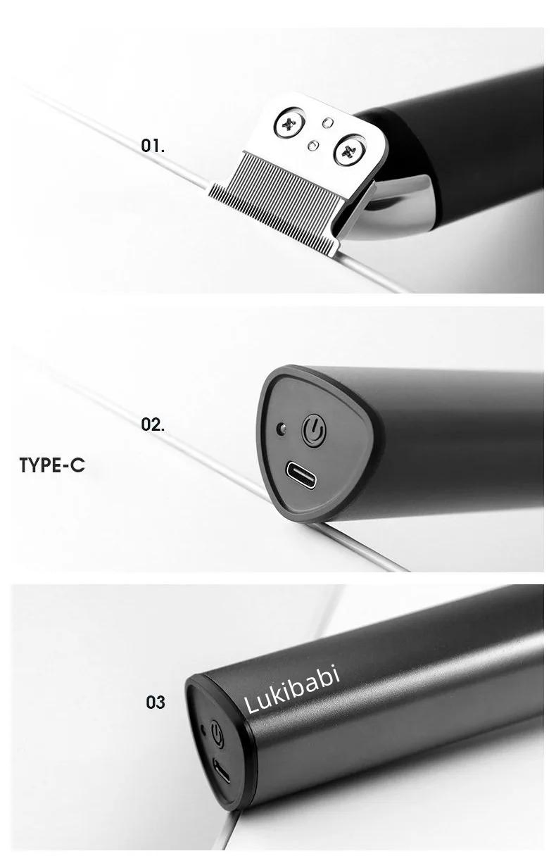 Low Noise Hair Trimmer Electric Rechargeable Hair Clippers Barbers