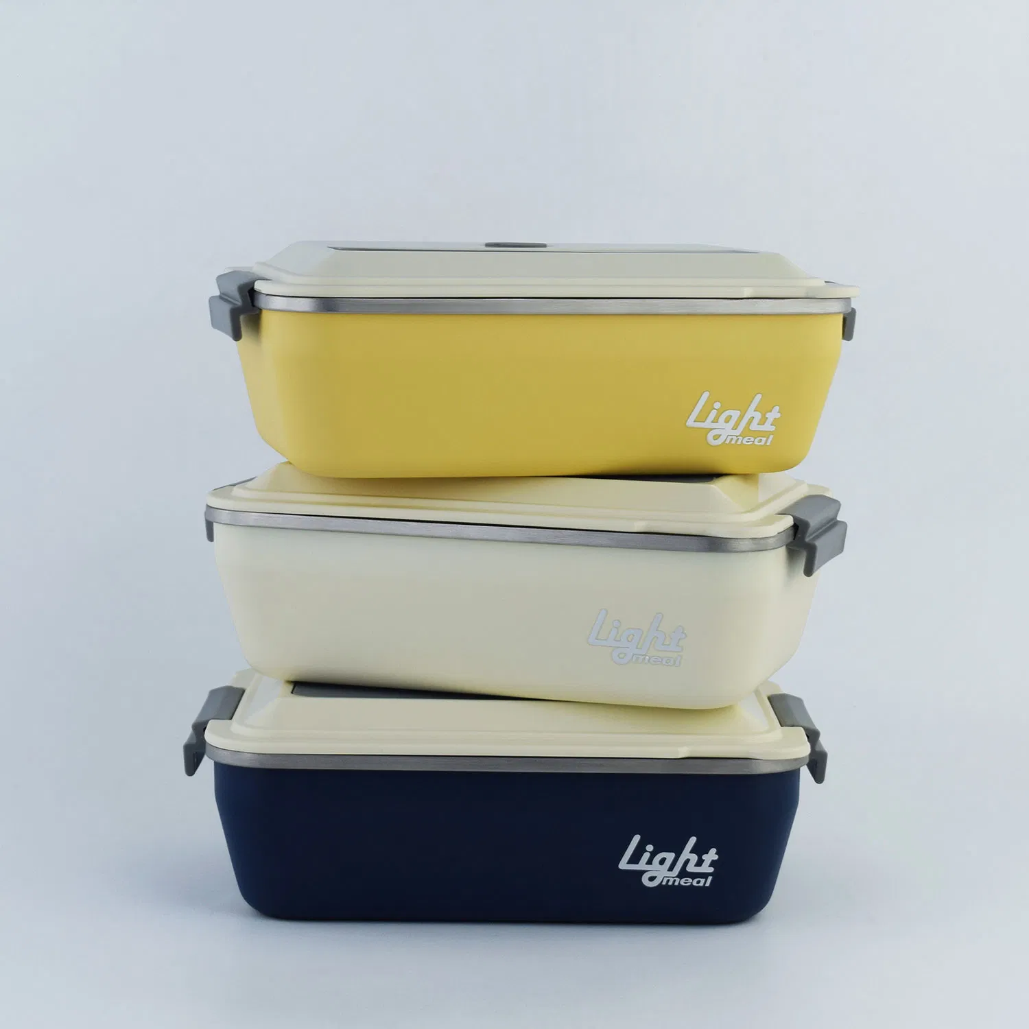 304 Food Grade Stainless Steel Light Lunch Box Salad Box