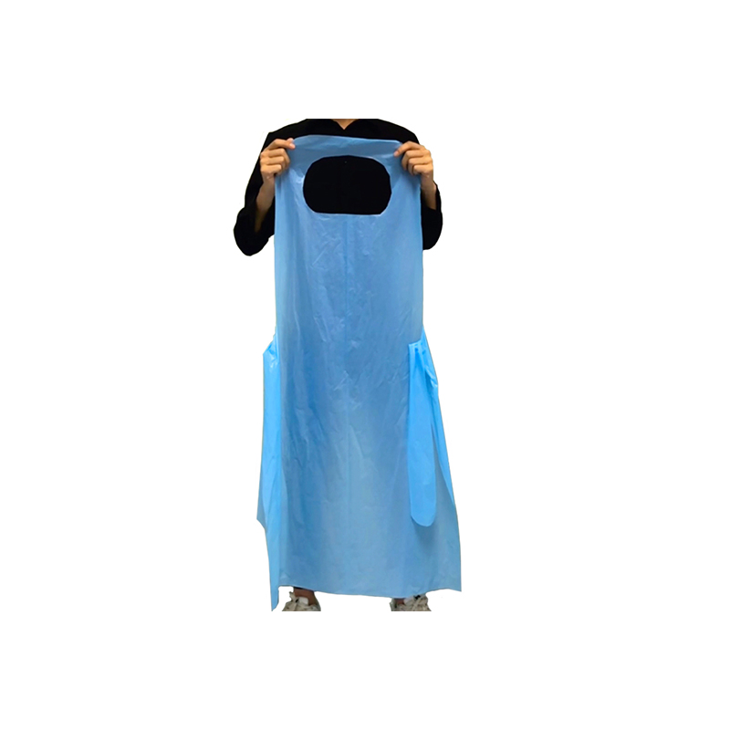 Disposable Poly Aprons Tie Back Closure Plastic Apron 28 X 46 Inches