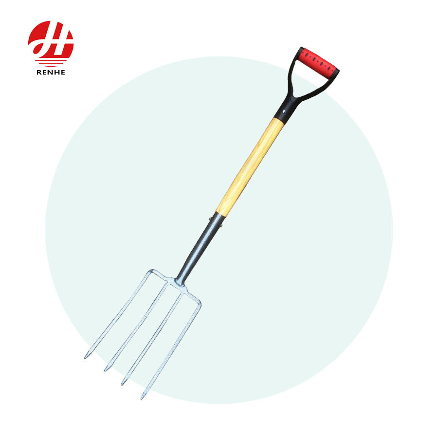 Premium Wooden Garden Fork for Efficient Digging and Planting