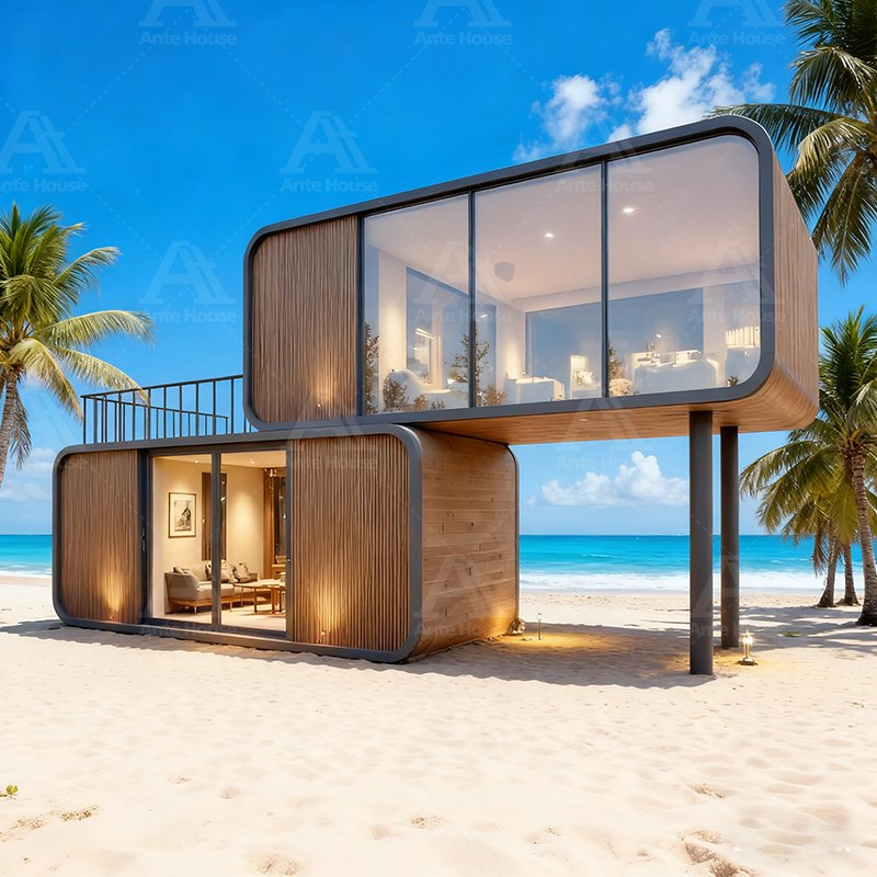 Mobile Online Technical Guidance Ante Apple Cabin Tiny Home Container House New