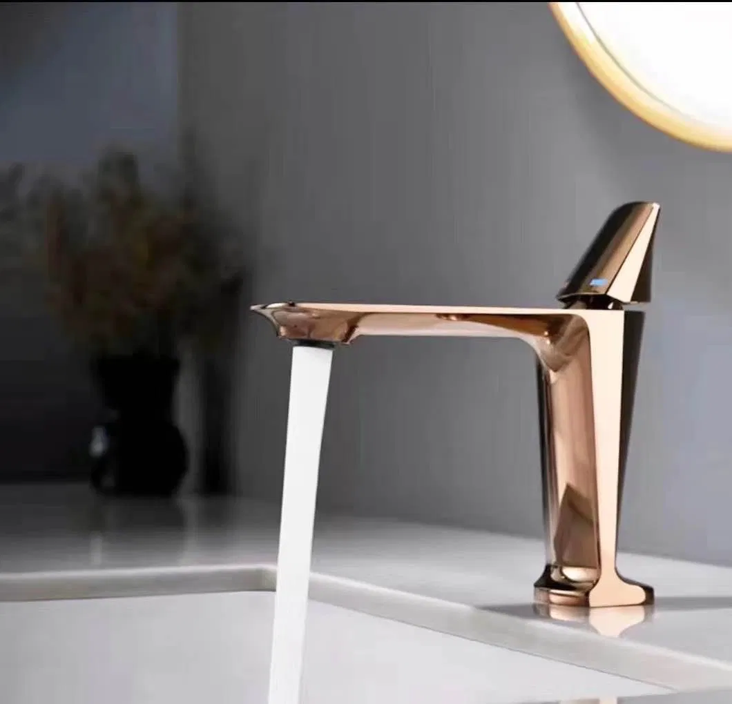 Italy Modern Black Color Hotel Brass Zinc Newest Basin Mixer Faucet Taps