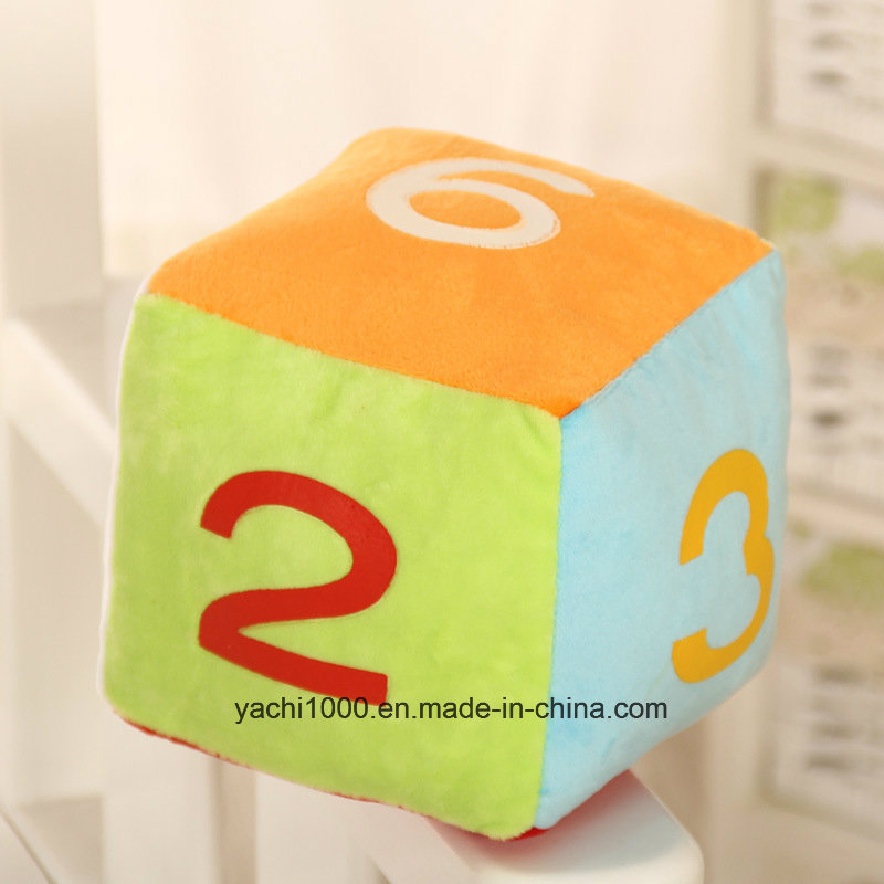 Colorful Stuffed Plush Dice for Kids