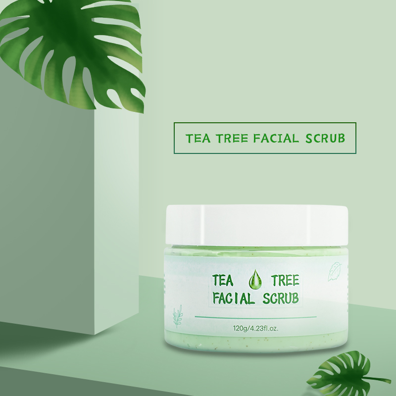 Beauty Cosmetics Skin Care Exfoliating Deep Cleansing Tea Tree Facial Scrub