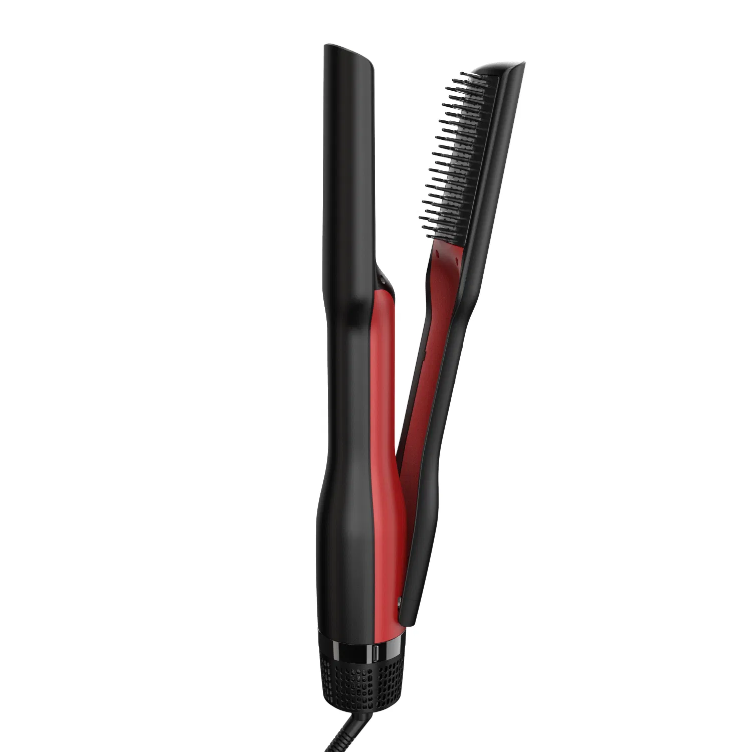 Wholesale 2 in 1 Hair Dryer Brush Dryer&Flat Iron with Display