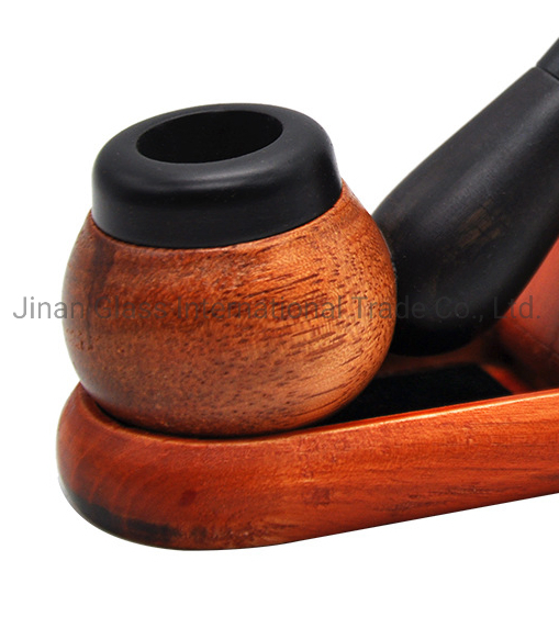 Classic Carved Wooden Smoking Pipe Tobacco Accessory Traditional Style Natural Handmade Cigar Pipe Curved Smoke Tools