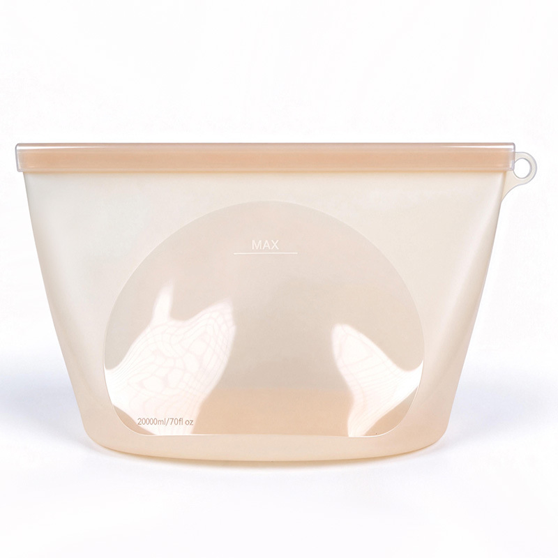 Food Grade Stand up BPA Free Seal Reusable Silicone Storage Bag