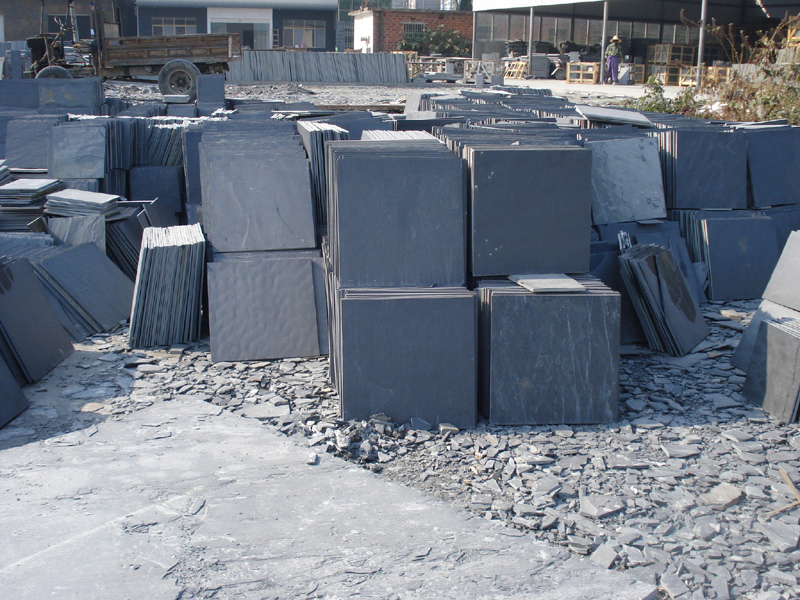 Hot Selling Fatory Price Roofing/Flagestone Mushroom Black Slate for Flooring Tile